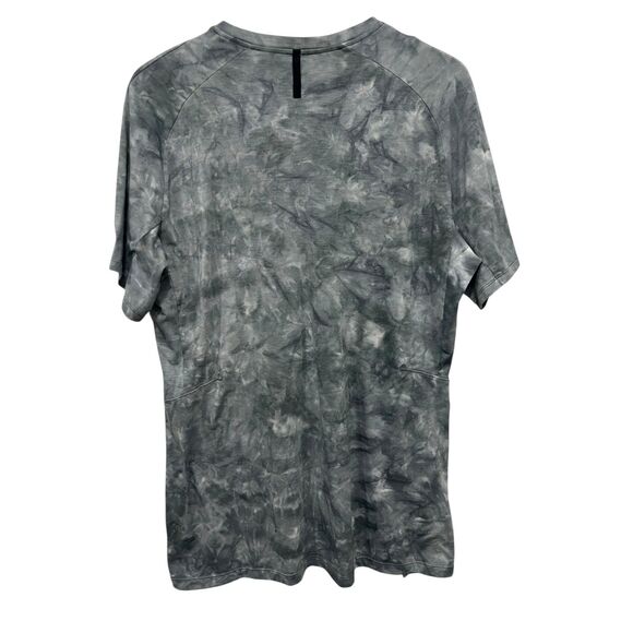 Lululemon Men T-shirt Crew Neck Tie Dye Gray Size L Tee Better Everyday L98-020 - Picture 2 of 8